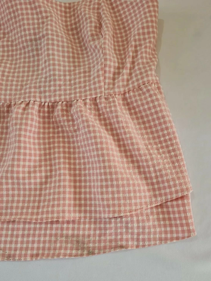 Ladies Cropped Top New Look Size 16 Elastic Back Sleeveless Pink Mix 6871 - Image 2 of 4