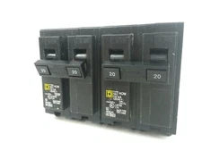 HOM220 Square D Circuit Breakers Lot of 2