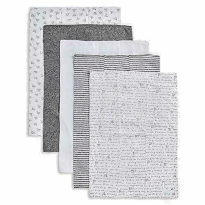 Burts Bees Baby Burp Cloths--Pack of 5