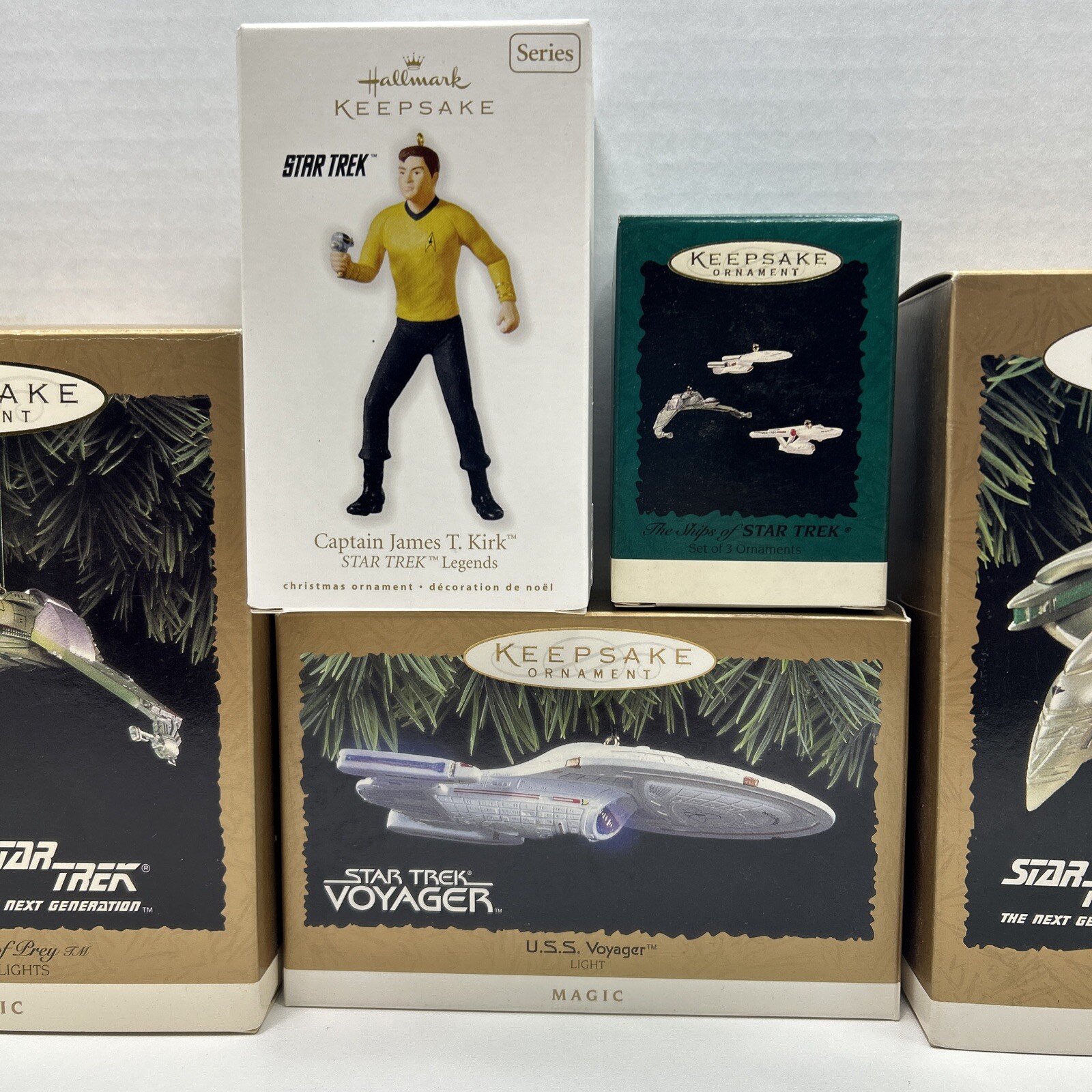 Hallmark Keepsake Ornament Star Trek Lot 5 Ornaments Voyager