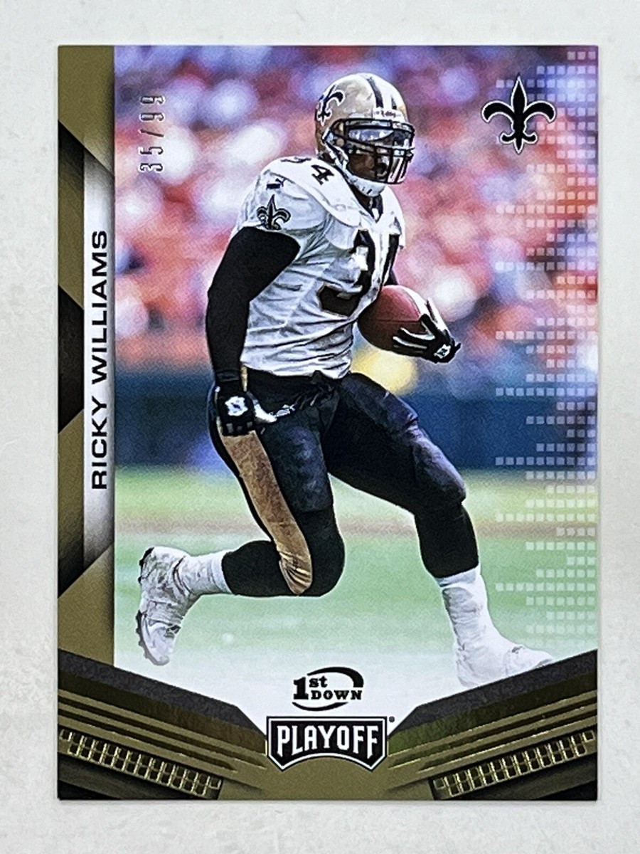 Ricky Williams 2019 Panini Playoff 1st Down /99 #150 NFL Saints