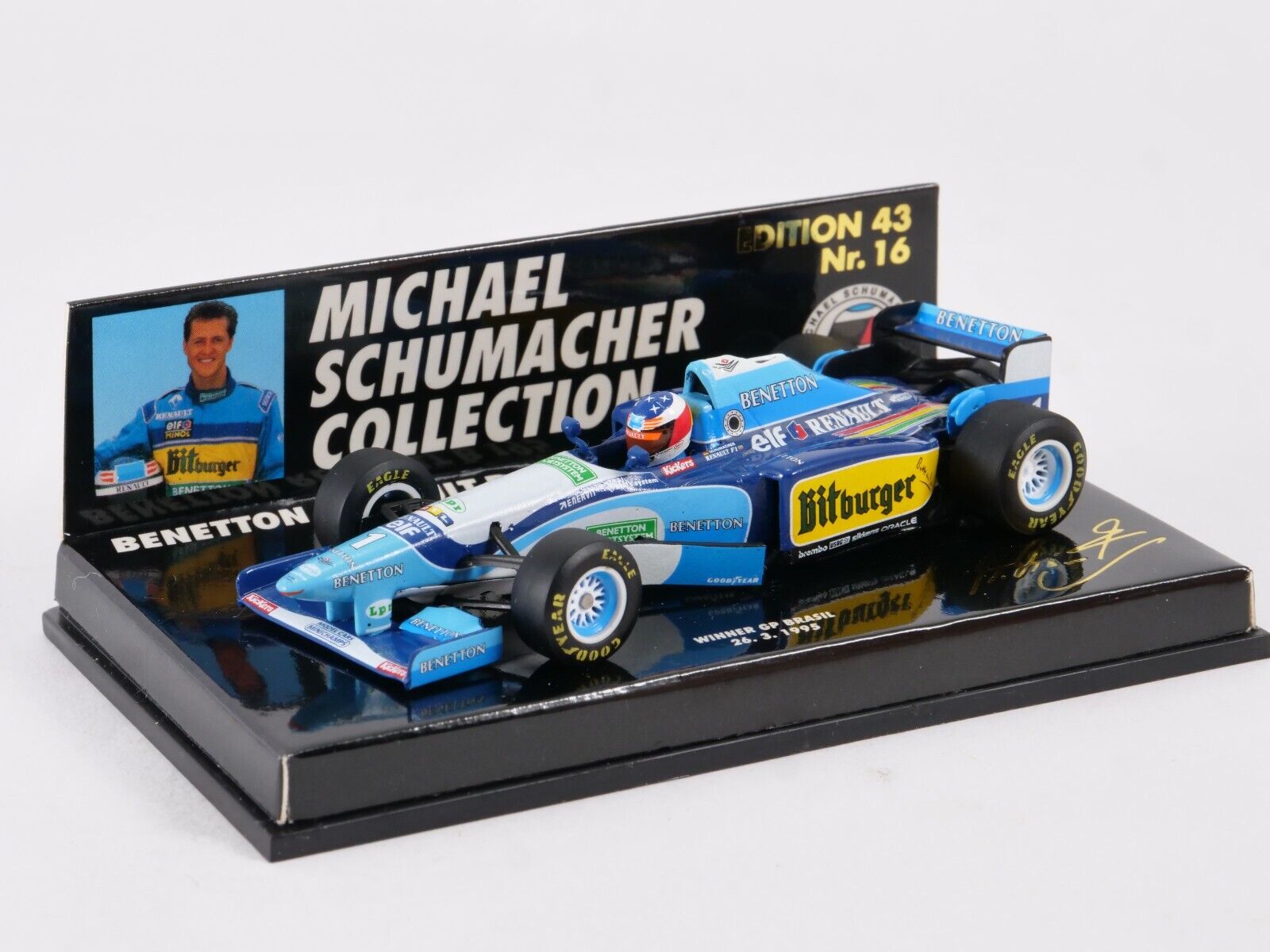 MINICHAMPS 1/18 Benetton Renault B 195 Winner Angleterre 1995-110950802 