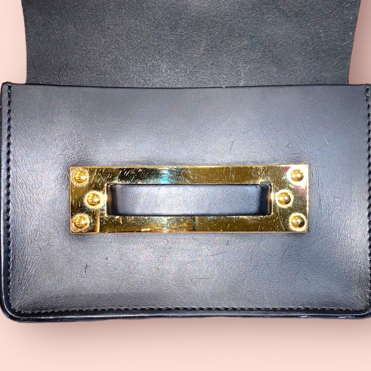 SOPHIE HULME Milner NANO Designer Crossbody Bag Leather Clutch