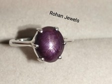 100 Natural Ruby Star Ring 925 Sterling Silver Ring Promise Ring Gift Ruby Ring