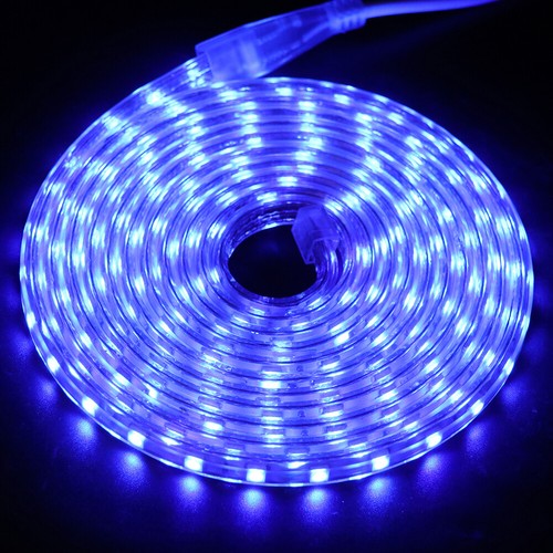 LED Strip Lights UK Plug In 220V 5050 60LED/M Waterproof Tape Rope Outdoor Light - Picture 7 of 15
