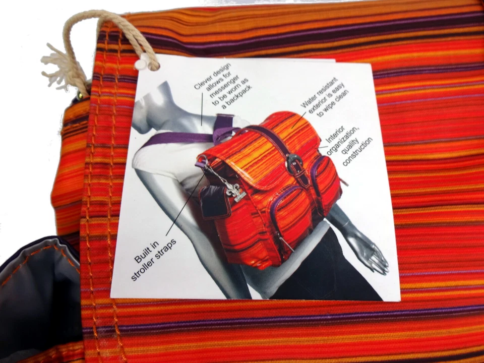 Kalencom Double Duty Diaper Bag Backpack Water Resistant W/ Stroller Straps - Image 2 of 3