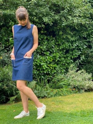 Sussex Näherin Schnittmuster Horsham Kleid Damen UK Größe 8 bis 20