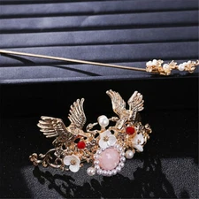 Chinese Style Hair Stick Alloy Pearl Coronet Hair Pin Vintage Hair Accessories