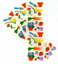 LOT VINTAGE Mrs. Grossman Stickers - GARDEN SUPPLIES - VEGGIES - FLOWERS