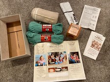 VINTAGE NOS GRANNY'S MAGIC ROPE RUG BLOCK KIT YARN MAKING MACHINE