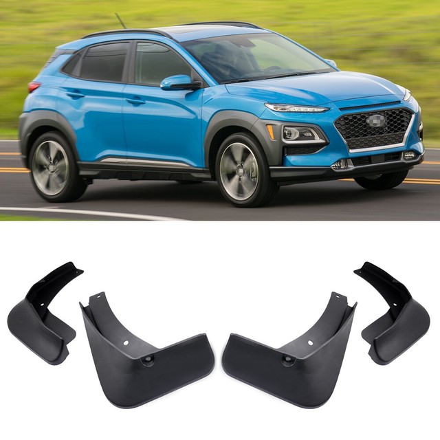 4 Mud Flaps Splash Guards Fender Car Mudguard for Hyundai Kona SUV 2018