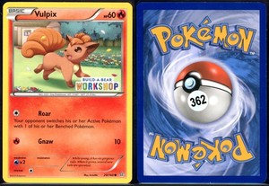 Vulpix 20/160 Build A Bear Common Primal Clash Pokemon NM