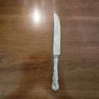 2 Georgian Rose Reed & Barton Sterling Silver Hollow Handle Knives 9" No Mono