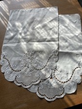Lovely Vintage Cottagecore Sateen 1970s armchair  back  /Set of 2 Floral Pattern