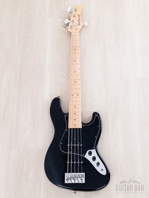 2024 Mike Lull Custom Guitars V5 5-String Jazz Bass Black Pearl w