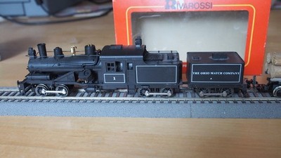 MO 012 Rivarossi 1569, Heisler-Lok der amerik. Waldbahnen mit 2 Wagen