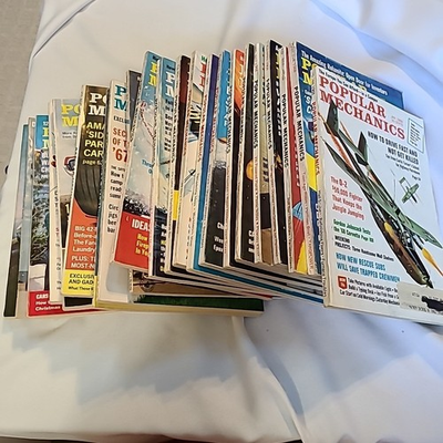 #ad #ad Vintage POPULAR MECHANICS MAGAZINES LOT OF 21 1965 1968 amp; 1 Popular Electronics $19.99
