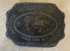 Southern Comfort Belt Buckle Brass Under Your Belt Vintage