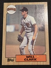 Topps 1987 Will Clark #420 Baseball Card San Francisco Giants MLB
