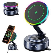 for MagSafe Car Mount Charger 15W Wireless Fast Charging , Car Vacuum Magnetic