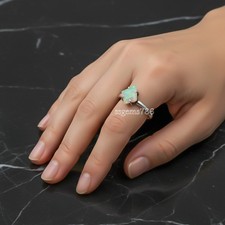 Welo Opal Gemstone 925 Sterling Silver Ring Handmade Jewelry Gift For Valentine