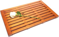Teak Bath Mat, Teak Shower Mat, Non Slip Solid Wood Spa Mat