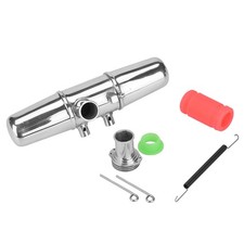 18001P Upgrade Aluminum Alloy Dual Exhaust Joint Tubing For HPI Savage 4.6/5.9 1