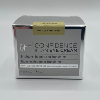 IT Cosmetics Confidence In An Eye Cream Anti-Aging Armour 0.5 fl oz 15 ml NEW