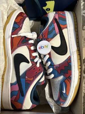 Nike SB Dunk Low Pro Parra Abstract Art Sneakers Size 9 DH7695-600