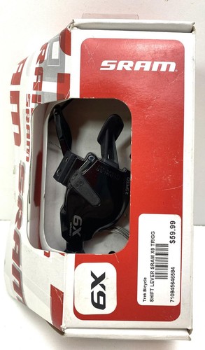 new SRAM X9 Trigger Shifter Black 2X9 speed FRONT no Clamp - Picture 2 of 4