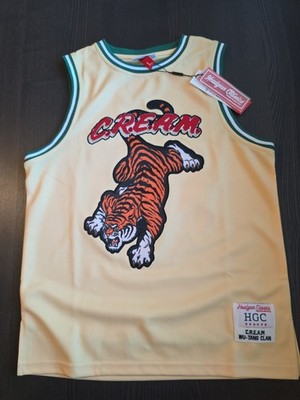 Headgear Classics Light Yellow Basketball Jersey Youth Sz L Wu-Tang CREAM NWT