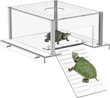 Acrylic Turtle Topper Basking Platform for 40 Breeder  75 Gallon Tanks, Above-T