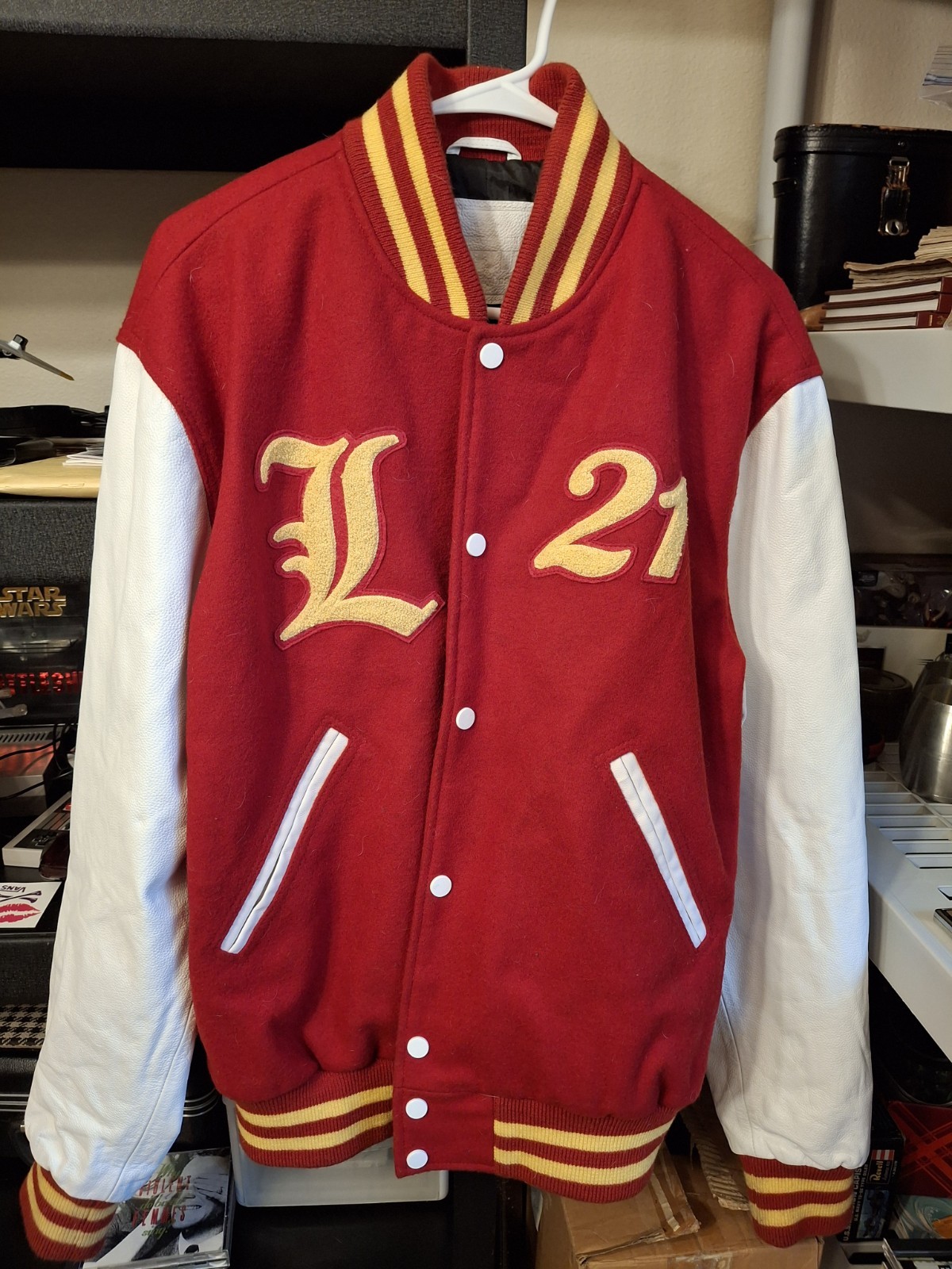 Varsity Base Classic Snap Button Lettermans Jacke… - image 1
