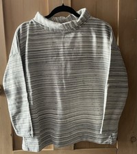 Toast Women’s Top Heavyweight Loopback Cotton Jersey Off White / Grey Size 14