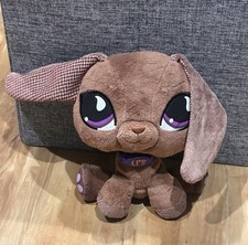 Littlest Pet Shop Dachshund Plush Hasbro Original Brown Long Ears LPS Dog