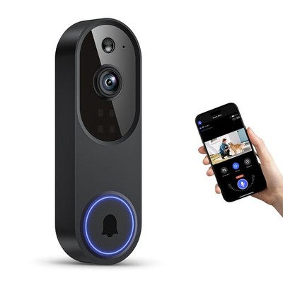 Drahtlose WLAN Video Türklingel Kamera mit Nachtsicht Zwei Wege Audio AI Bewegung