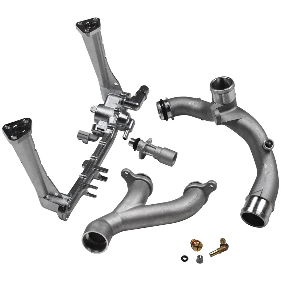 Upgraded Coolant Water Pump Pipe System Kit For Jaguar XF XJ Land Rover LR4 3.0L - Image 2 of 4