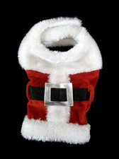 Lookin' Good Christmas Plush Santa Claus Pet Costume Size XS