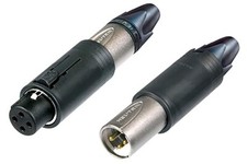  2 PACK NEUTRIK NC3FM-C 3 pole male and female cable connector in one housing