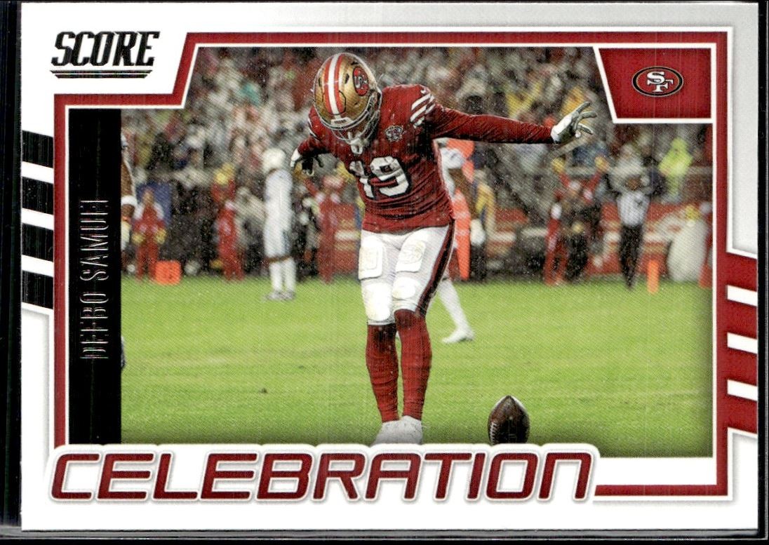 2022 Score Celebration Deebo Samuel San Francisco 49ers Card #C-DS