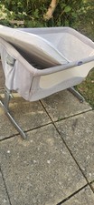 Chicco Next2Me Forever 3-in-1 Bedside Cot Grey W/Mattress Protector & 2 Sheets
