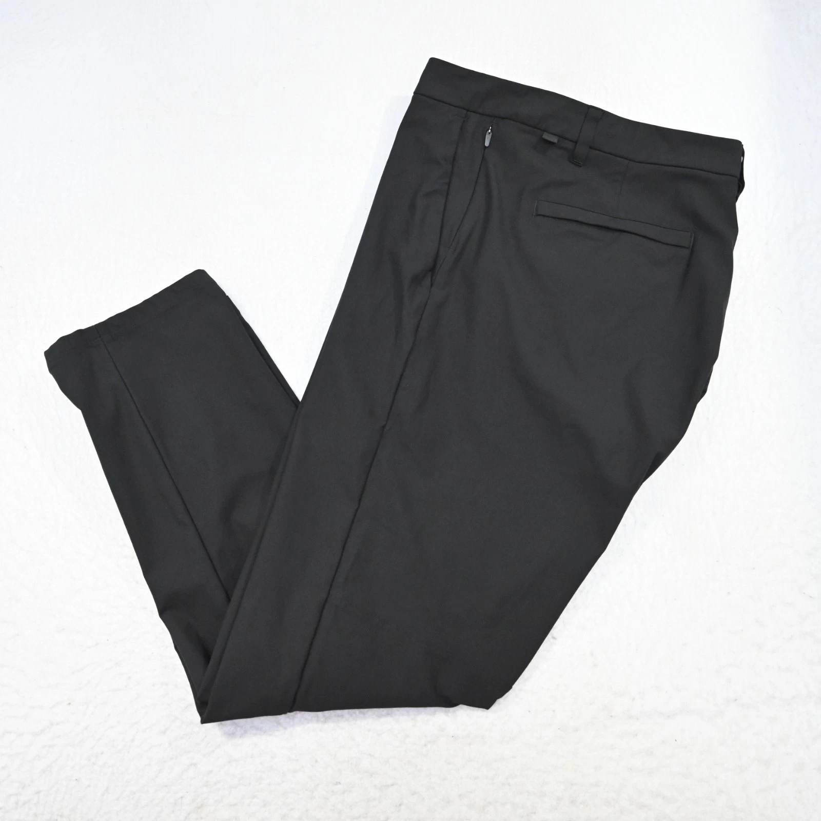 Lululemon Golf Pants Black Tapered Performance Stretch Flat Mens Size 38 x 30