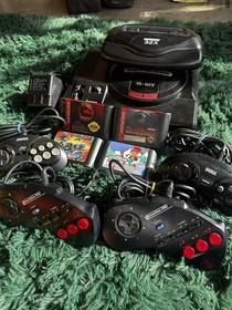 Sega Genesis Model 1 Console Bundle w/ 32X Add-On, 4 Controllers & 4 Games