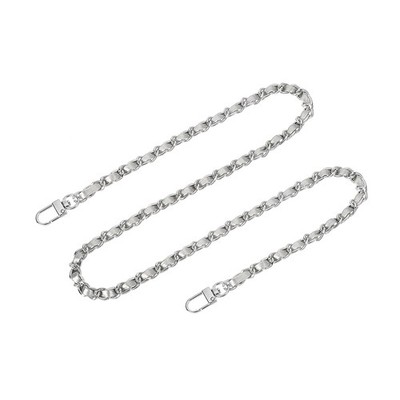 39\'' Bag Chain with Shoulder and Shoulder Buckles (Silver + Silver)