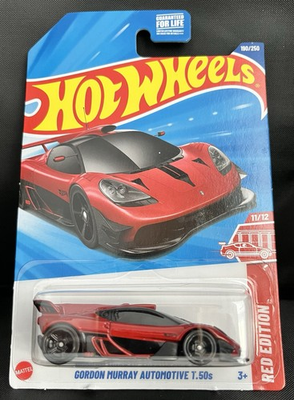 #ad 🔴 Target Red Edition Gordon Murray Automotive T.50s Toy Car 1:64 Diecast Model $3.75