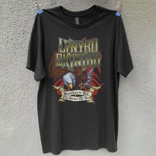 2004 Lynyrd Skynyrd Tour Unisex Black Cotton T-shirt S-5XL