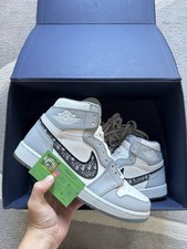 Jordan 1 x Dior High Gray for Sale | Authenticity Guaranteed | eBay