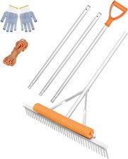 Floating Lake Rake 36'' Aluminum Weed Rake 11 Ft Handle Extension and 50 Ft Rope