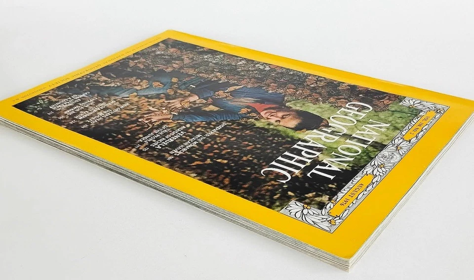 National Geo August 1976 - Mexico, Monarch Butterflies, Venezuela Vintage - Image 4 of 4