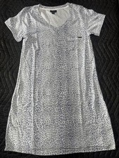Brand New Tahari V Neck Sleepshirt W/ Piping Detail Size Small